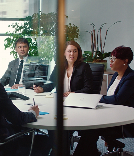 Professionals in conference room